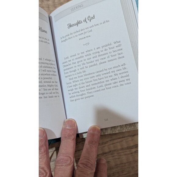 One-Minute Prayers For Women Teal Faux Leather Devotional Book With Ribbon Marke - Picture 4 of 8